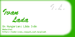 ivan lada business card